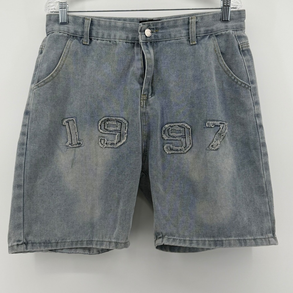Fear of God Sixth Collection 1997 Denim Shorts Light Wash Blue Mens XL